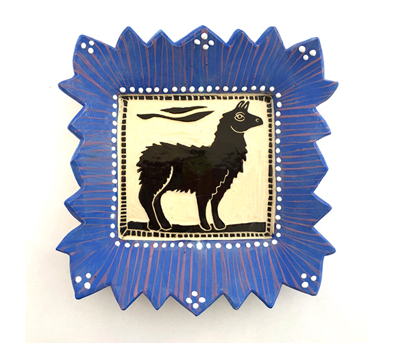 "Llama in Blue Frame" - Julia Janeway